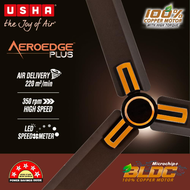 Usha AeroEdge Plus Ceiling Fan with Remote Control and LED Speed Display High-Speed 350 rpm 220 m³/m