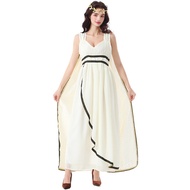 Halloween Costume Medieval Ancient Greece Roman Mythology Gauze Dress Costume