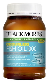BLACKMORES ODOURLESS FISH OIL 1000MG 200 CAPSULES