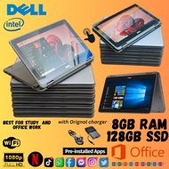 Dell Latitude 3189/3190 2in 1 Windows Laptop 8GB Ram 128GB SSD