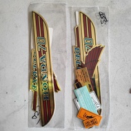 HONDA C70 DRAGONFLY STICKER STRIPING LIST C70 DELUXE GOLD SERIES STICKER