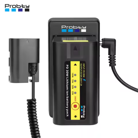 DR-E6 LP-E6N Dummy Battery NP-F Battery Adapter Plate + PD30W fast charging Battery For Canon 6D 7D 