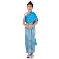 ชุดไทยเด็ก ชุดไทยเด็กหญิง ชุดไทยสไบเด็ก ชุดผ้าถุงเด็กหญิง ชุดสไบเด็กหญิง ชุดไทยประยุกต์เด็กหญิง Thai Dress Thai Costume for Girls