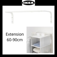 IKEA MULIG Clothes bar, white 60-90 cm