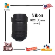 Nikon Nikkor 18-105mm Lens (Used) (90% Good Condition)