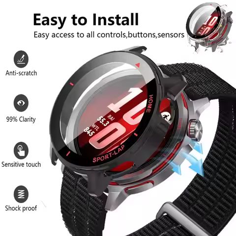 PC Case＋HD Glass for Huawei Watch GT Runner 2 High Definition Glass Shell Protective Shell Accessori