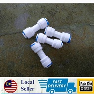 1/4 Straight Connector Joint Lock Water Filter RO Socket for Mini Float Ball Valve Automatic for Aqu