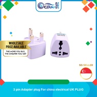 【SG Wholesale】3 pin Adapter plug For china electrical UK PLUG
