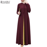 Jubah Abaya Muslimah Dress Dinner loose Long Sleeve plus size