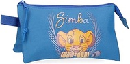 Joumma Disney Simba Pencil Case, Camouflage, Blue, 22 x 12 x 5 cm, Polyester, 1.32 L, Blue, Talla ún
