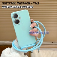 Softcase tali sling macaron tali warna warni lucu For Vivo Y27 4G Vivo Y27 5G Vivo Y27S case tali po