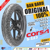 Ban Motor MOGE (Motor Batangan)  CORSA S123  Ring 18 Tubeless Ban Tubles Depan Belakang THUNDER RX KING TIGER RING 18