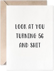 56th Birthday Card Funny For Men or Women, Turning 56 Birthday Card For Son, Daughter Or Friend