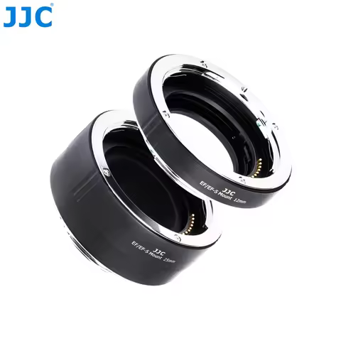 JJC Auto Focus Automatic Extension Tube Set fits Canon EOS EF/EF-S Mount Lenses 12mm& 25mm Close Up 