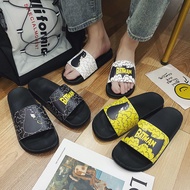 รองเท้าแตะ  Marvel ร่วมแบรนด์ tide แบรนด์ชายรองเท้าแตะฤดูร้อนสุทธิสีแดง Batman สวมคู่รองเท้าแตะกันลื