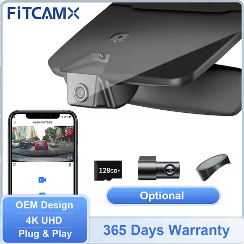 4K Front Camera for Kia Stinger 2018 - 2024, FITCAMX Dashcam for K5 2021-2026 & K4 2025 2026, 1080P