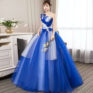 Formal Evening Dress For Women Elegance Stylish Prom Costumes Wedding Ninang Lace Cape Prom Female D