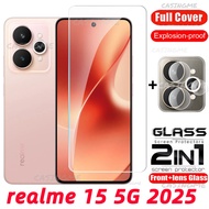 Realme 15 5G 2025 Full Cover Tempered Glass Flim For Realme 15 15T 15x 5G Realme15 15Realme 15 x T 4