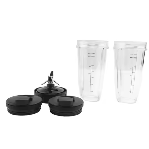 A70Z Fafa】24Oz Cups With To-Go Lids, 7 Fins Extractor Blade, For Nutri Ninja Auto IQ BN801 SS101 BL4