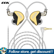 CCA CRA+ Metal Headset Noise Cancelling Sport Gaming Running Earphone With 2PIN Detachable Cable Com