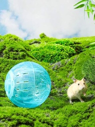 1只迷你倉鼠跑球玩具10cm寵物運動健身球藍色