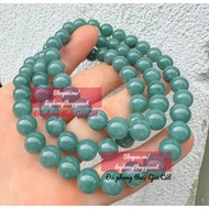 Da Lam Ngoc Jadite Necklace Chain 5A Size 10mm Svip Inspected Goods