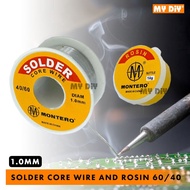 MYDIYSDNBHD - MONTERO Solder Wire Soldering Lead Core Wire And Rosin Soldering Paste Flux 60/40 1.0M