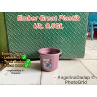 Great Small Bucket 0.5GL Plastic Handle Bucket Soap Bucket