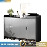 Shoe Cabinet Simple Large Capacity Multi Layer Shoe Rack Cabinet Home Gray 90cm Shoe Storage Cabinet