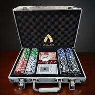 Poker Chip Set 200 pcs ABS Chip Number Coin + Aluminum Suitcase Texas Holdem Casino