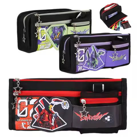 Neon Genesis Evangelion EVANGELION-01 Handsome Pencil Case Creative Multifunctional Stationery Bag B