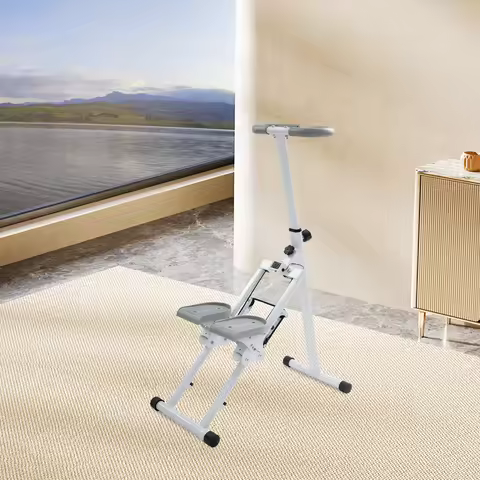 Foldable Vertical Stair Climber 3 Gears Pedal Adjustable Angle Stair Stepper for Home Gym Full-Body
