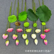 Lotus Artificial Flower Feel Lotus Leaf New Chinese Lotus Artificial Flower Decoration Living Room D