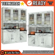 [Instant] KITCHEN SET MARBLE KS 003 RD DISH CABINET 3 DOOR MARBLE RACK STACKING CABINET KITCHEN FURN