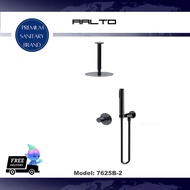 AALTO | Matte Black CONCEALED RAIN-SHOWER MIXER 7625B-2
