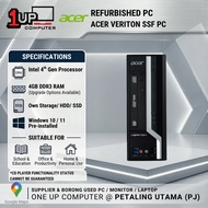USED DESKTOP PC ACER VERITON OFFICE SCHOOL PC  INTEL 4TH GEN CORE I3 I5 SFF UNIT WINDOWS 10/11 REFUR
