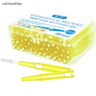 catmexbfyy 60toothpick dental Interdental brush 0.6-1.5mm oral care orthodontic tooth floss A
