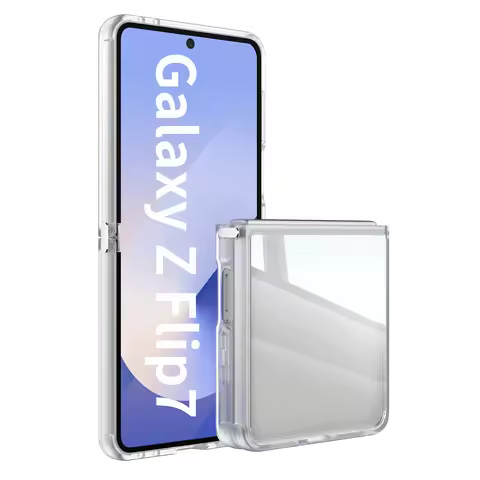 Transparent Armor Phone Case for Samsung Galaxy Z Flip 7 fe 6 5 Flip7 Flip6 Flip7 5G TPU+PC Slim Rug
