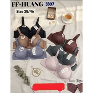 JUMBO BRA IMPORTED SIZEBIG WITHOUT WIRE CUP C 38-46 SUPER COOL 3 HOOKS SOFT PREMIUM FF HUANG 3307