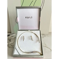 [PRELOVED] KENJI CZ FROM USA NICKLE SAFE E EARRING NECKLACE SET | NECKLACE EARRINGS JEWELRY ACCESSOR