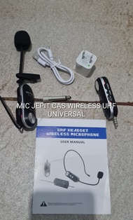 G619 ORIGINAL MIC JEPIT WIRELESS CAS CASAN UHF KLIP CLIP ON IMAM UNIVERSAL SINGLE MIK WIRELESS CHARG