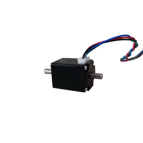 NEMA8 20mm*28mm Double Output Shaft Stepper Motor JL20STH28-0604B 20BYG28 0.6A 14mN.m 1.8deg. 2-phas