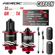 AEROIC MTB Hubs 32 Holes Carbon Fiber 120 Clicks 6 Bearings 6 Pawls 8-11 Speed Bicycle Hub