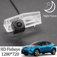 HD CCD night vision 1280*720 Fisheye Rear View Camera For Toyota C-HR CHR 2016 2017 2018 2019 Car Backup Reverse Parking Accessories