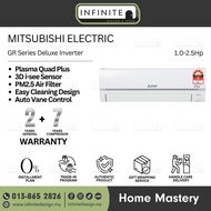 Mitsubishi Electric GR Series Deluxe Inverter Air Conditioner 1.0/1.5/2.0/2.5Hp