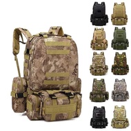 1111 50L Backpack Men Waterproof 4 In1 Molle Sport 1111 Bag Outdoor Hiking Climbing Army Fi