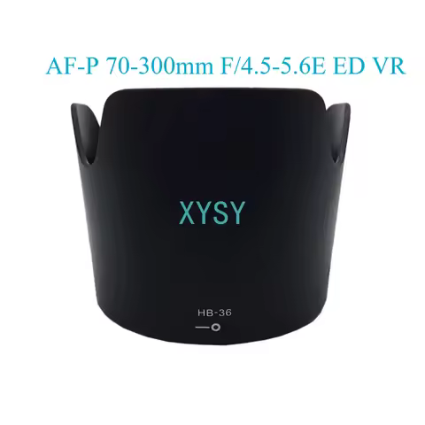 New 70-300 mm F4.5-5.6E Lens Hood Replace HB-36 for Nikon NIKKOR AF-P 70-300mm F/4.5-5.6E ED VR 67mm