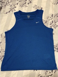 男裝 Nike dri fit ADV Running  跑步競速背心 (亞洲版) 運動背心 tank top Men sz L 藍色 🔵 Aeroswift dry fit run