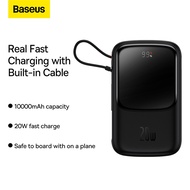 【CCC Certified Power Bank】Baseus 3C Power Bank 20000mAh PD 20W Fast Charging Powerbank Built in Cabl