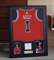 Derrick Rose 玫瑰哥 簽名公牛隊球衣 連證書